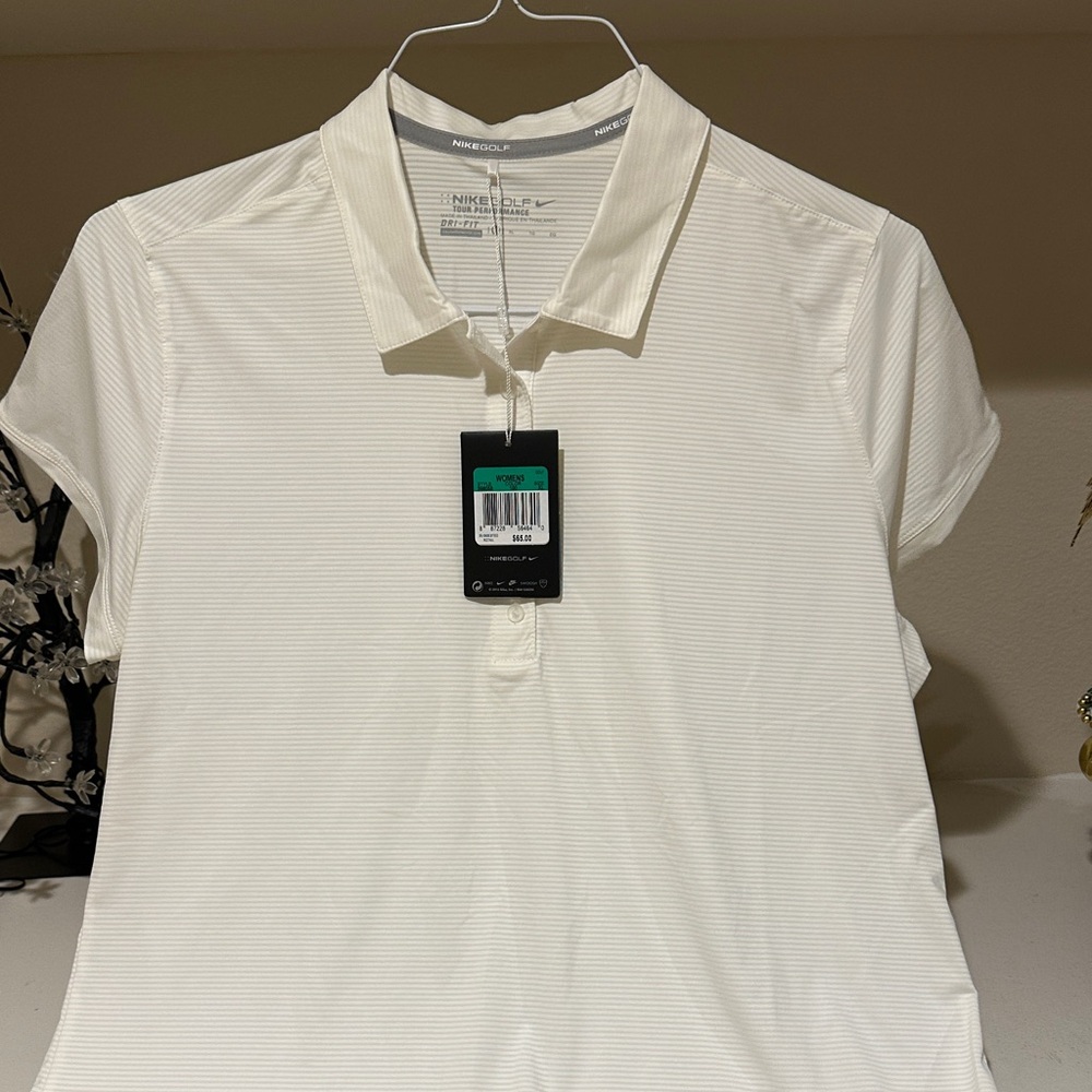 Nike Womes Cream Polo Shirt